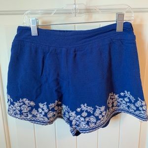 Dark blue flowy short (s)